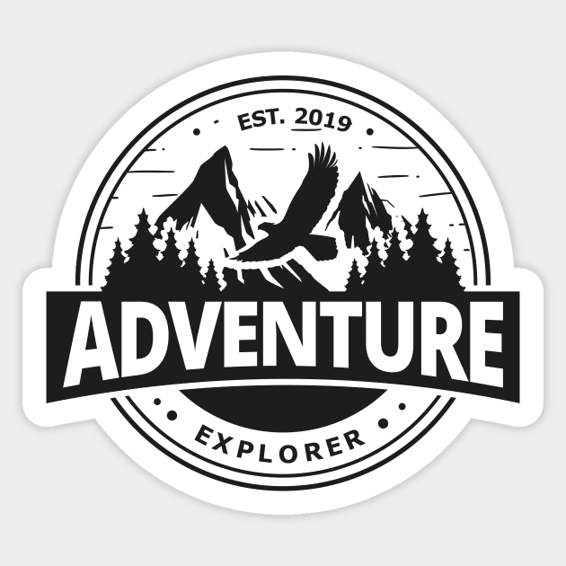 Outdoor Adventure Explorer - Design Sticker by LR_Collections